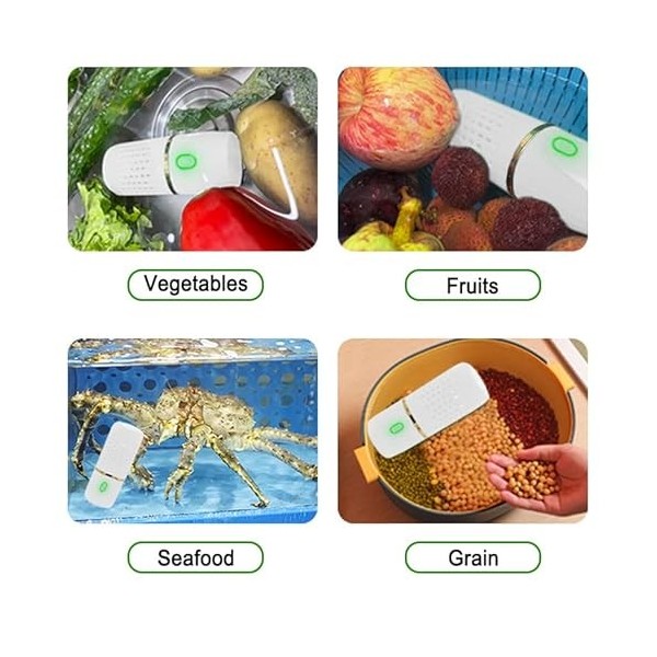 Machine à Laver les Fruits et Légumes, Machine de Purification des Aliments Portable, purificateur daliments sans fil USB, M
