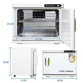 Sanqiao 23L Serviette Chaude Stérilisateur Cabinet Chauffe-serviettes Cabinet de désinfection Cabinet de désinfection Chauffa