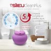 Sileu Clean Plus Stérilisateur électrique rechargeable USB compact pour verres menstruels - Lampe à quartz UV et ozone - Roug