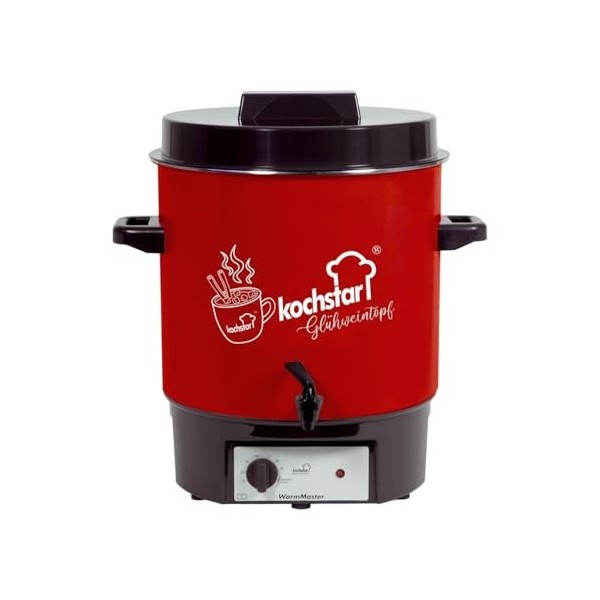 KOCHSTAR K99125035, Stérilisateur de bocaux électrique, Thermostat, 27 litres, Acier Emaillé, Décor Cerf