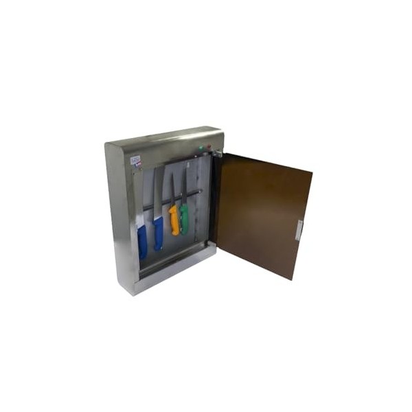 L2G - Armoire Inox de Stérilisation Professionnelle Aimantée – Capacité 15/20 Couteaux, Hygiène et Organisation Parfaite