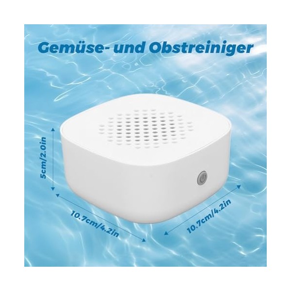 Machine De Nettoyage De Légumes, Aqua Pure Purifier - Machine De Nettoyage De Fruits Ménage Cuisine Nettoyant Alimentaire Mac