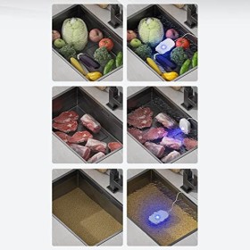 Haptufer Lot de 2 désinfectants de légumes portable ultrasonique, purificateur daliments pour fruits, maison, cuisine