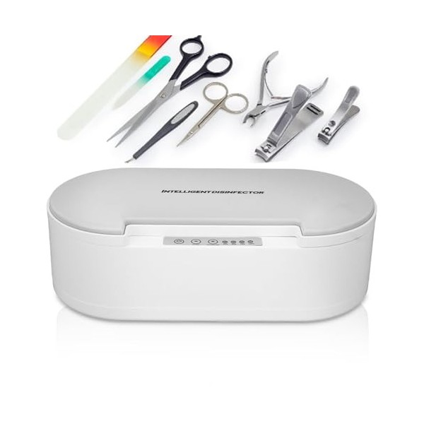 Boîte de Nettoyage UV Plateau de Stérilisation Professionnel en Plastique, Organisateur de Stockage de Boîte de Stérilisateur