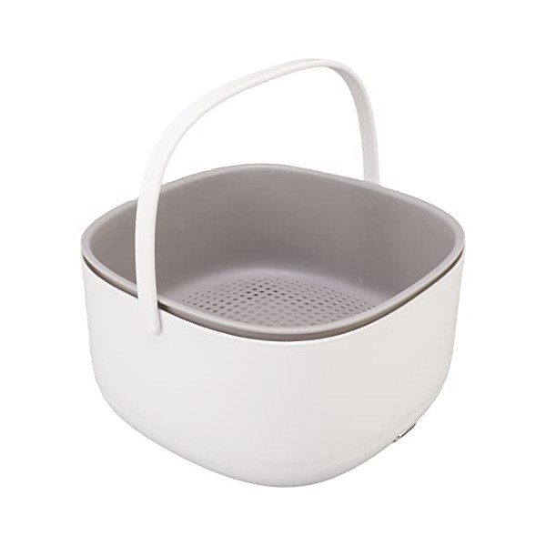 Nettoyeur à Ultrasons pour Fruits et Légumes, Double Drainage électrique Multifonction, Purificateur Daliments pour Ingrédie