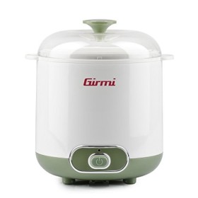 Girmi YG02 YG02 Yaourtière électrique avec accessoires pour yaourt grec, capacité totale 1,5 litres, 2 récipients pour utilis