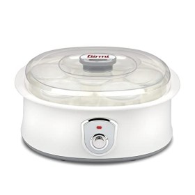 Girmi YG03 Yaourtière, 20W, 42 - 50°C, 7 Bocaux dans Verre, Blanc