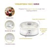 Girmi YG03 Yaourtière, 20W, 42 - 50°C, 7 Bocaux dans Verre, Blanc