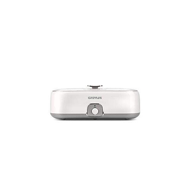 G3 Ferrari G10133 Fermento 4 Yaourtière, Plastique Verre, Blanc