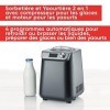 SEVERIN Sorbetière 2-en-1 Compacte 135 W, Sorbetière électrique et yaourtière dune capacité 1,2 L, Machine à glace avec livr
