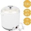 Browin 801013 Yaourtière - Fromagère avec Thermostat 1,5 L | Machine Électrique pour Yaourts et Fromages Faits Maison | Tempé