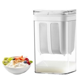 Golgner Passoire à yaourt grecque, séparateur de yaourt et de lactosérum, filtre à yaourt, yaourt, 1100 ml avec 80 tamis en m