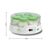 LITTLE BALANCE 8487 Yaourtière 7 Digital, Yaourtière + 13 Pots en Verre 190ml pour des yaourts faits maison, Timer jusquà 14