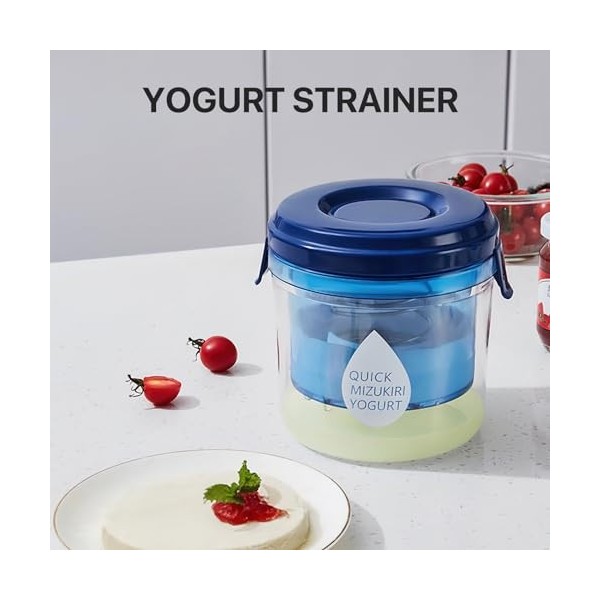 COZHYESS Filtre à yaourt domestique, filtre à yaourt en acier inoxydable, passoire à mailles fines, passoire à yaourt faite m