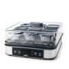 Lacor - 69439 - Yaourtière en Verre Deva, 9 Bocaux en Verre Inclus, Température Réglable, Minuterie, Arrêt Automatique, Livre