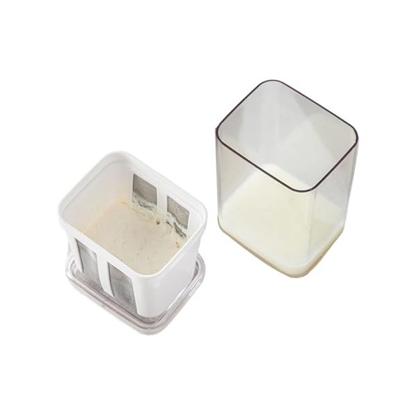 Ensemble de Passoire à Yaourt, Filtre à Fromage Multifonctionnel à Mailles Fines pour Préparer du Yaourt Grec épais et Crémeu