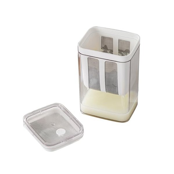 Ensemble de Passoire à Yaourt, Filtre à Fromage Multifonctionnel à Mailles Fines pour Préparer du Yaourt Grec épais et Crémeu