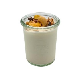 Weck Lot de 10 verres à yaourt avec couvercle de 160 ml - Verres à dessert et à yaourt - Compatible avec diverses yaourtières