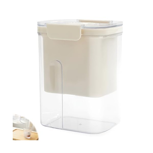 PRITOK Passoire à yaourt grecque avec couvercle : séparateur de lactosérum lavable, yaourtière avec tamis en filet, filtre à