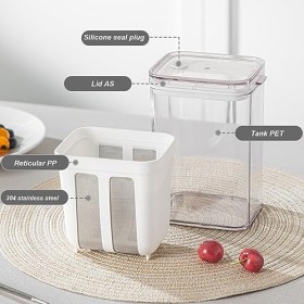 Yaourtière Grecque, Passoire de Grande capacité, Alternative au Sac de Lait de Noix, Passoire Alimentaire avec Maille Fine en