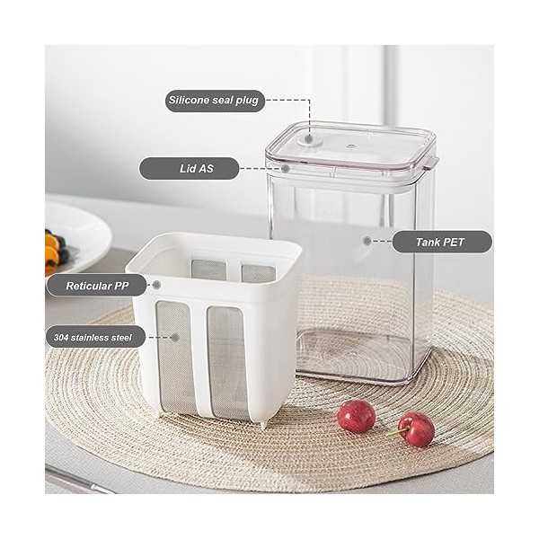 Yaourtière Grecque, Passoire de Grande capacité, Alternative au Sac de Lait de Noix, Passoire Alimentaire avec Maille Fine en