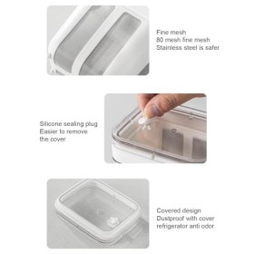 Passoire à yaourt grecque lavable - 1100 ml - Avec tamis en maille en acier inoxydable - Séparateur de yaourt et de lactoséru