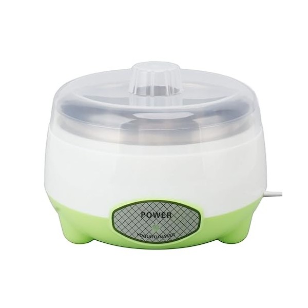 AUNMAS Yaourtière, Machine à Yaourt Grecque 15W Peut Faire du Yaourt Natto Riz Vin Récipient en Acier Inoxydable Yaourtière p