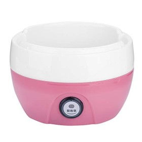 Akozon Yaourtière électrique Automatique, Récipient intérieur en Acier Inoxydable pour yaourtière Usage Domestique 1L Rose 