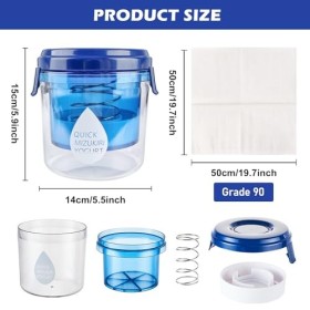 Passoire à yaourt grecque - Filtre à yaourt fait maison - Yaourt - Fromage à la crème - Séparateur de yaourt - Coupe-fromage 