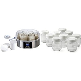 LAGRANGE 439101 Yaourtière, 7 Pots & 430301 Lot de 9 Pots Yaourt, 0.185 liters