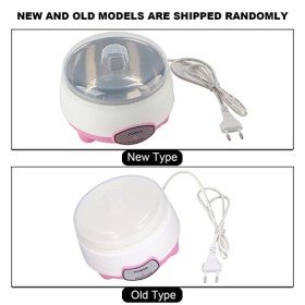 Mini Yaourtière Automatique à Chauffage à 360 °, 220V, Appareil de Cuisine Domestique Rose
