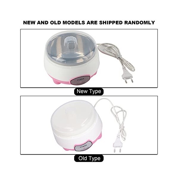 Mini Yaourtière Automatique à Chauffage à 360 °, 220V, Appareil de Cuisine Domestique Rose