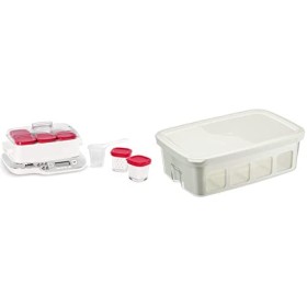 Seb Yaourtière 6 pots, Pots verre 140 ml, 5 programmes automatiques, Sans BPA, Compact, Yaourt maison & XF101001 Delices Box 