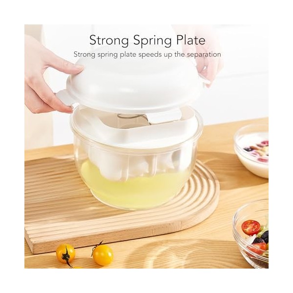 Yaourtière Grecque avec Panier Passoire en Acier Inoxydable à Mailles Ultra Fines, Passoire à Yaourt Grec Uni Crémeux pour Ya