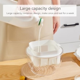 Yaourtière Haute capacité et Séparateur Lactosérum, Passoire à Mailles Fines Durable Garantissant une efficacité Maximale pou