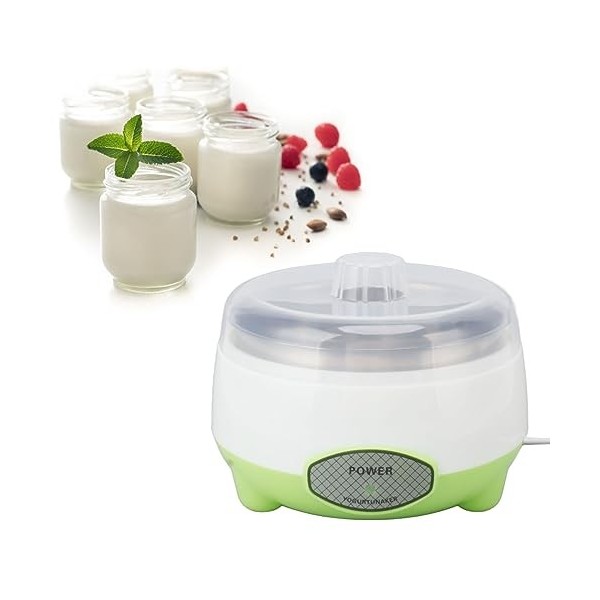 Compact Yogurt Maker Machine Stainless Steel Container Yogurt Maker for Homemade DIY Yogurt Green 15W Yogurt Maker Machine Yo
