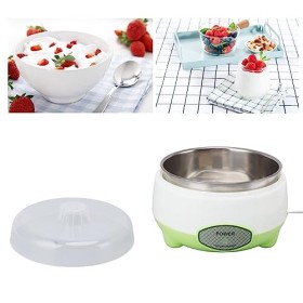 Yaourt Hine Cact Yaourtière Hine Récipient en Acier Inoxydable Yaourtière pour Yaourt Fait Maison G 15W Prise UE 220V Jardina