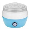 Yaourtière, 1L Ménage Automatique Électrique Yaourt Yaourtière DIY Fabricant En Acier Inoxydable Conteneur Intérieur Bleu 