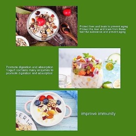 Acouto Yaourtière Machine, Yaourtière en Acier Inoxydable Compact Yaourtière Machine DIY Yaourtière Machine pour La Maison Cu