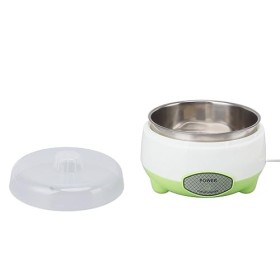 LJCM Yaourtière, Yaourtière DIY Compacte 15W, Chauffage Uniforme, Récipient en Acier Inoxydable pour Le Salon et la Famille 