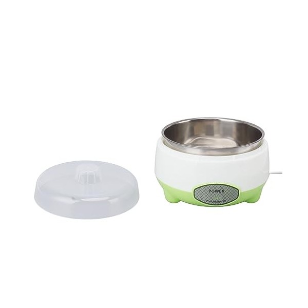 LJCM Yaourtière, Yaourtière DIY Compacte 15W, Chauffage Uniforme, Récipient en Acier Inoxydable pour Le Salon et la Famille 