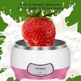 Mini Yaourtière 1L 15W, Chauffage à 360°, Machine De Fabrication De Yaourt Automatique Pour un Usage Domestique. Equipé Dune