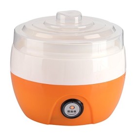 Machine de yaourt de DIY 1L, outil automatique de yaourt, récipient automatique en plastique de yaourt Orange 