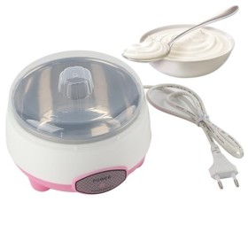 Topyond 15W 1L Mini Yaourtière Chauffage à 360 ° Machine De Fabrication De Yaourt Automatique pour la Maison Prise UE 220V Ro