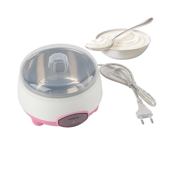 Topyond 15W 1L Mini Yaourtière Chauffage à 360 ° Machine De Fabrication De Yaourt Automatique pour la Maison Prise UE 220V Ro
