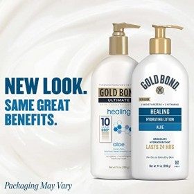 Gold Bond Lotion traitante Skin Therapy Ultimate Healing - Enrichie en aloès et en vitamines A, C et E - 415 ml