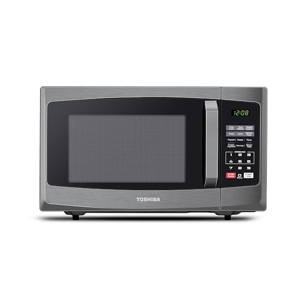 Toshiba ML-EM23P BS Four à micro-ondes 800 W 23 L avec affichage numérique, dégivrage automatique, cuisson express à une tou