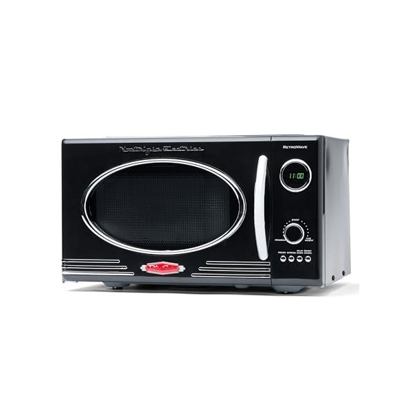 Nostalgia Micro-ondes Retro sur Comptoir - Grande puissance 800 Watts - 25 litres - 12 réglages de cuisson préprogrammés - Ho