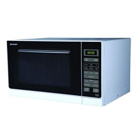 Sharp R-372 W M Comptoir 25L 900W Blanc - Micro-ondes Comptoir, 25 L, 900 W, Tactil, Blanc, Bouton 
