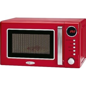 Clatronic® Micro-ondes rétro avec grill | Espace de cuisson 20 litres | 5 niveaux de puissance | 700 watts de puissance micro